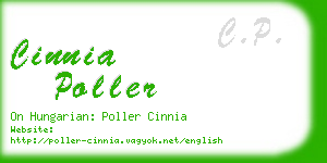 cinnia poller business card